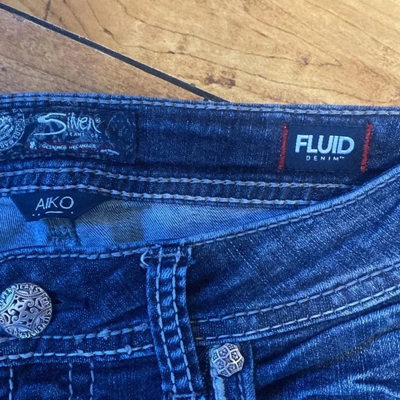 Silver aiko jean capris - Picture 3 of 7